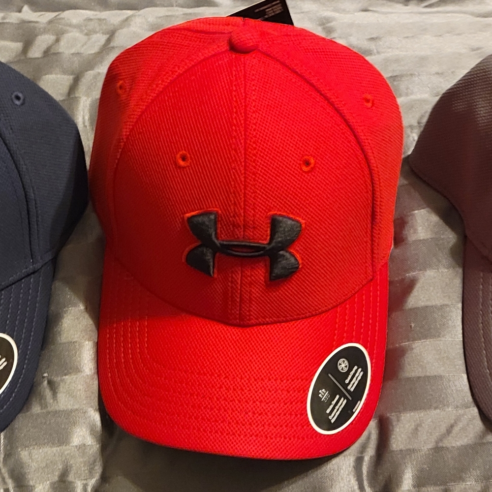 COPY - L/XL red w/black Under Armour Hat NWT